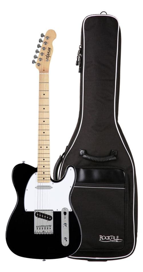 Shaman Element Series TCX-100B Guitare électrique noir Set incluant
