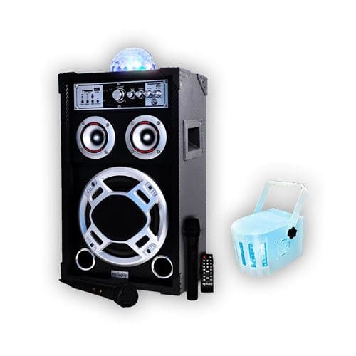 Lytor JEUX DE LUMIERES Boules RVB SunMagic + Machine à fumée 1L inclus