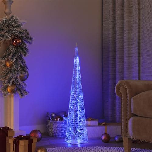 VIDAXL Lichtkegel decoratief LED 90 cm acryl blauw328961