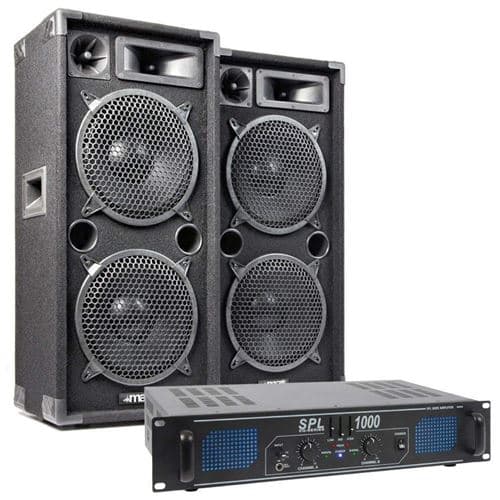 Skytec Sktyec Max210 Enceintes 1000 W Avec Amplificateur