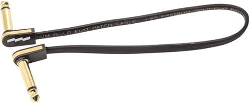 EBS Câble de Patch Guitare 28 CM Compact Or