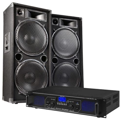 Skytec Max215 Enceinte 2000 W Avec Amplificateur