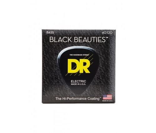 Dr BKB5-40 Black Beauties Black, jeu guitare basse, 5 cordes Light 40-120