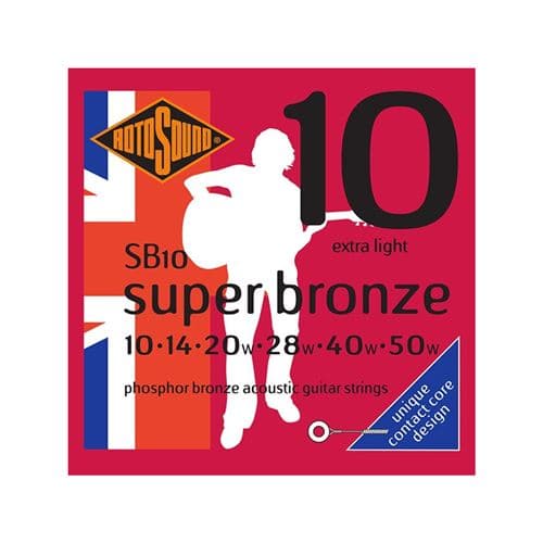Rotosound SB10 Super Bronze phosphore bronze guitare acoustique 10-50