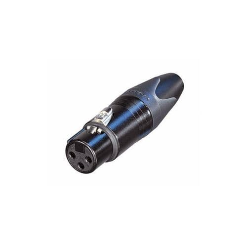 Neutrik Fiche connecteur XLR 3 broches Femelle noir NC3FXX-BAG