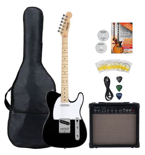 Shaman Element Series TCX-100B Guitare électrique noir Set d apprentissage