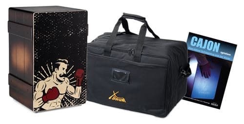 XDrum Design Series Cajon Boxer Set incluant sac + apprentissage