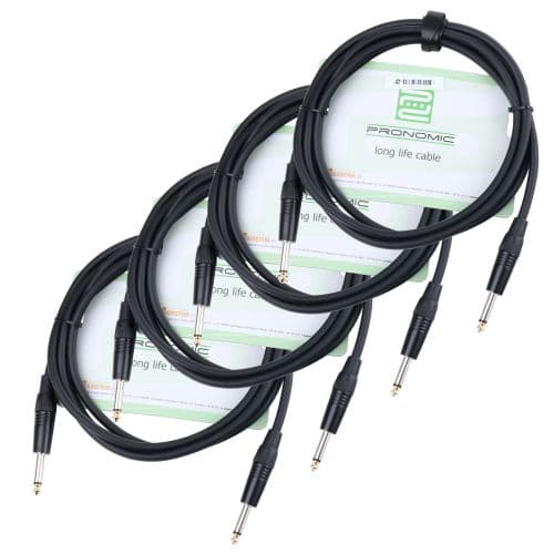 Pronomic Stage BOXJ1-2.5 Câble Enceintes jack 2,5m Set de 4