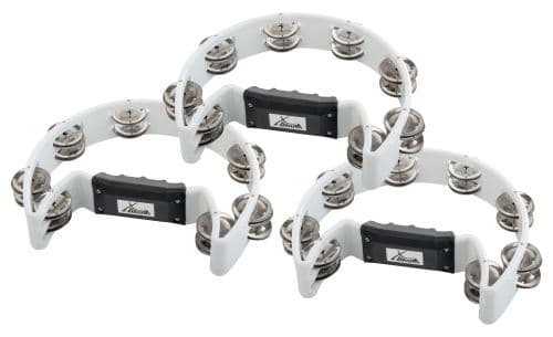 XDrum TM-1 WH Hand Tambourine set blanc ensemble de 3
