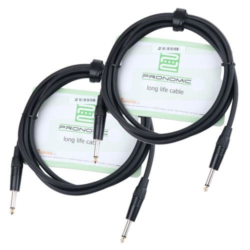 Pronomic Stage BOXJ1-2.5 Câble Enceintes jack 2.5m Set de 2