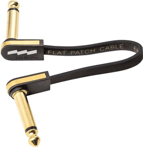 EBS Câble de Patch Guitare 10 CM Compact Or
