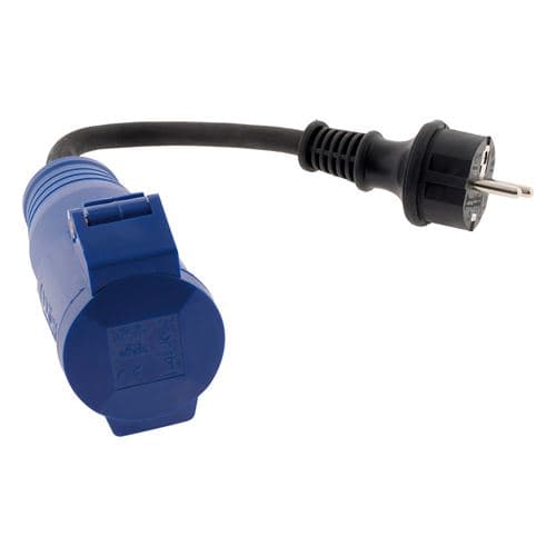 Zenitech caravane femelle CEE17 en mâle 16A Bleu