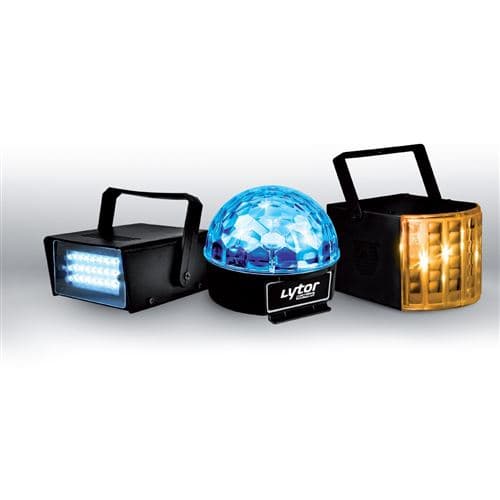 Lytor ZIRKUS Jeux de lumière stroboscope + dôme ASTRO 6 LEDs + Derby 4 LEDs RGBW