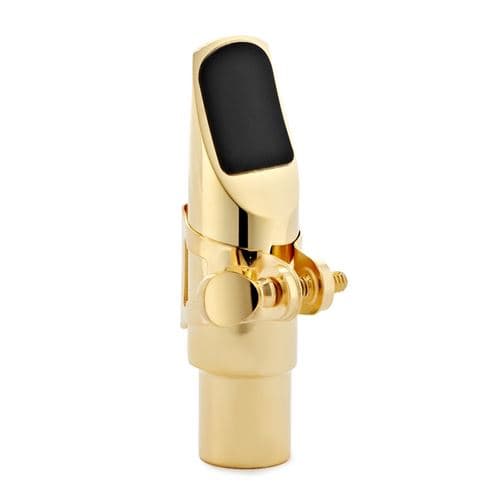 Gear4Music Bec de saxophone en métal avec ligature Soprano