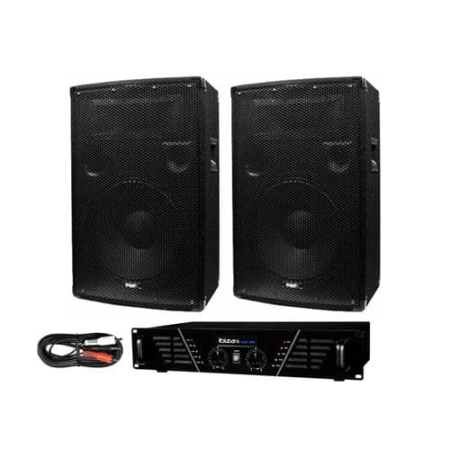 Ibiza Sound sono special PC AMPLI 2x240W + 2 HP 2 x 600 W