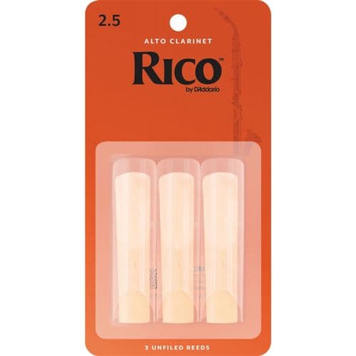 Daddario D Addario RDA0325 Anches clarinette alto, force 2.5, boîte de 3