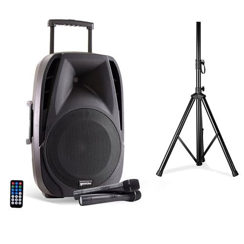 Gemini Es15-togo fonction bass reflex autonomie 6 h Noir