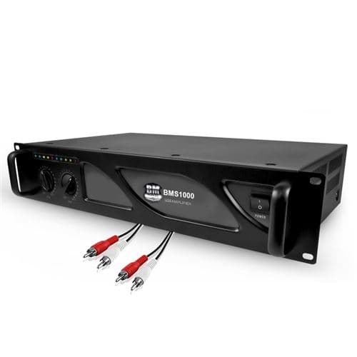 BM Sonic sonorisation PRO BMS-1000 Technologie Mosfet avec ventilation continue Câble RCA/RCA