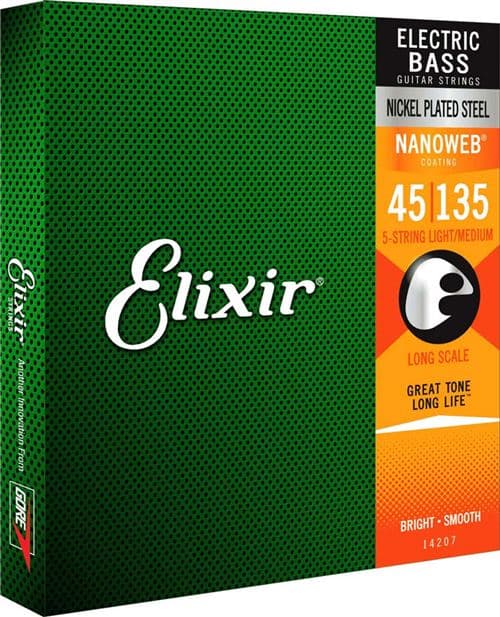 Elixir Nanoweb Nickel Light/medium 45-135