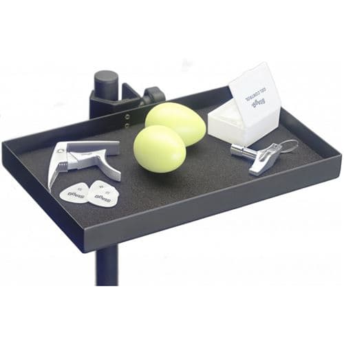 Stagg ACTR-2515 BK Plateau accessoires, avec pince