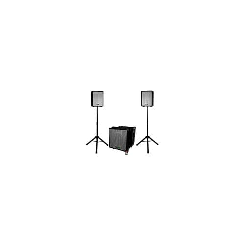 Ibiza Sound Caisson bi-amplifié mp3 800W + 2 satellites +pieds