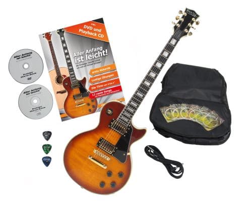 Rocktile Pro L-200OHB Guitare électrique Orange Honey Burst avec