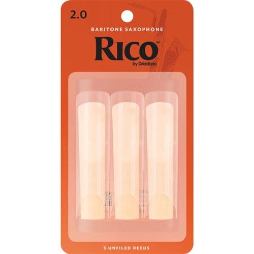 Daddario D Addario RLA0320 Anches saxophone baryton force 2.0, boîte de 3