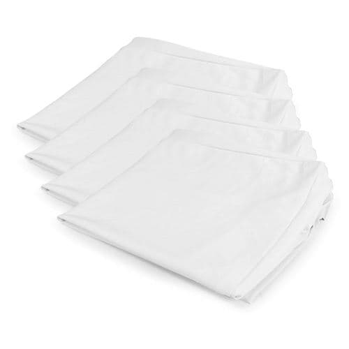 Vonyx Lycra Toile de rechange pour écran DB2/DB2B Blanc, 4 pièces, bande scratch, lavable