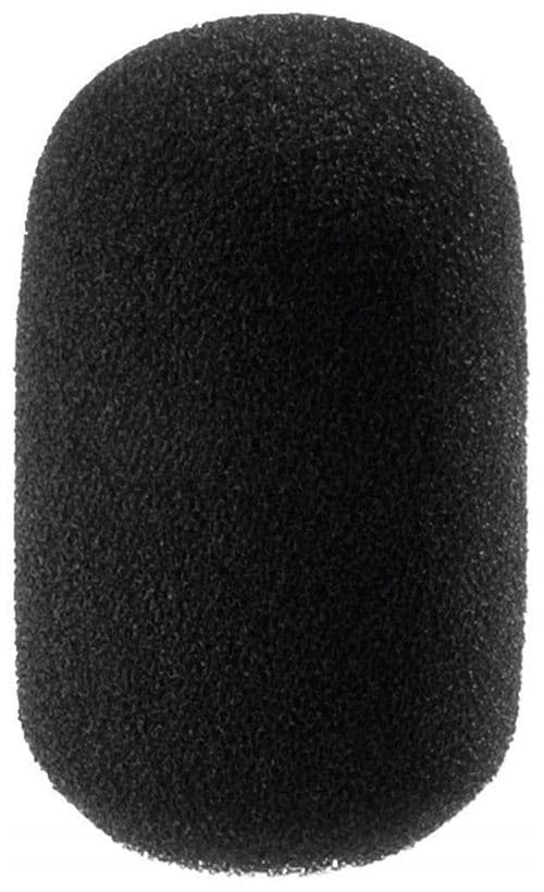 Monacor international Bonnette pour microphone, 32mm x 18mm Noir