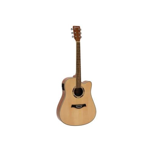 DIMAVERY Jk-500 guitare western, pan coupé, nature