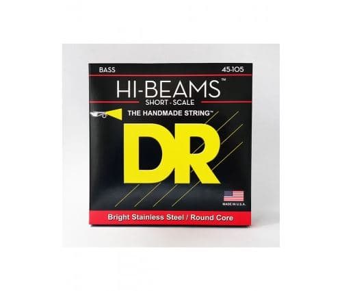 Dr SMR-45 Hi-Beam Stainless Steel, jeu guitare basse, Medium 45-105 Short Scale