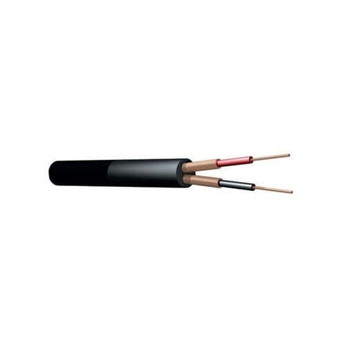 Power Dynamics PD Connex Câble Haut-Parleur Câble DMX 6mm 100m Noir 2 Conducteurs