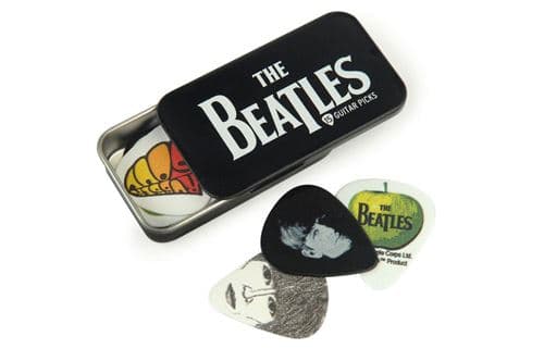 Planet Waves D Addario And Co Beatles Signature Guitar Pick Tins Logo 15 Picks Médiators