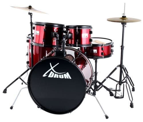 XDrum Rookie 22 Fusion Batterie Studio Set Complet Ruby Red