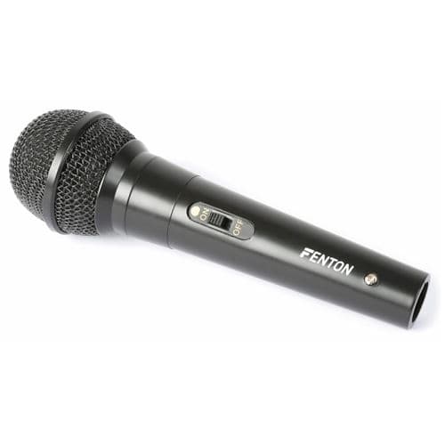Fenton DM100 Micro dynamique unidirectionnel cardioide pour chant & discours Noir
