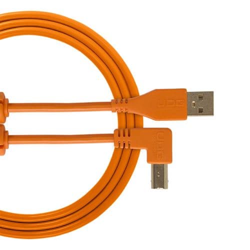 UDG U 95006 Or Câble USB 2.0 a-b Orange Coudé 3m