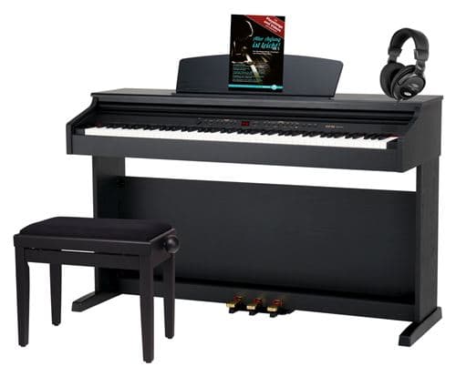 Classic Cantabile DP-50 SM Piano Numérique Noir Mat Set avec Banc et