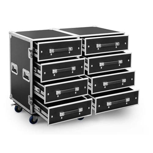 Power Dynamics PD-FA4 Flightcase Commode avec 8 Tiroirs