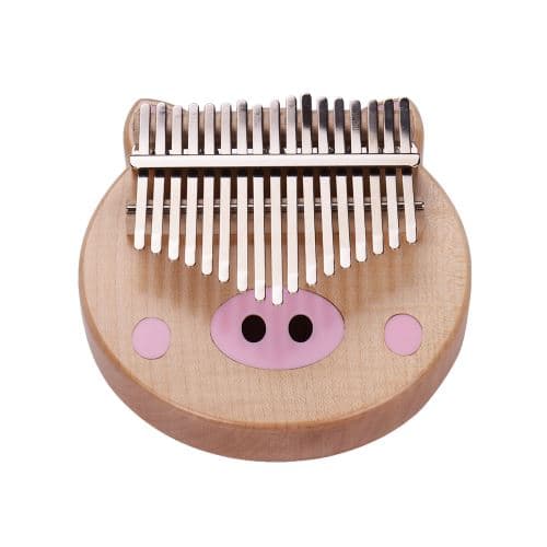 docooler Muslady 17 touches Kalimba pouce Piano Merbau bois avec sac de transport note musicale autocollants Tuning marteau chiffon de nettoyage cadeau musical pour les enfants étudiants
