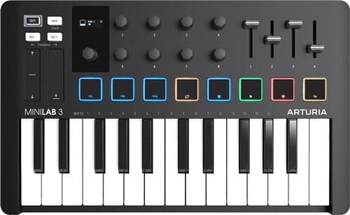 Arturia Minilab 3 Black Claviers Maîtres 25 Touches