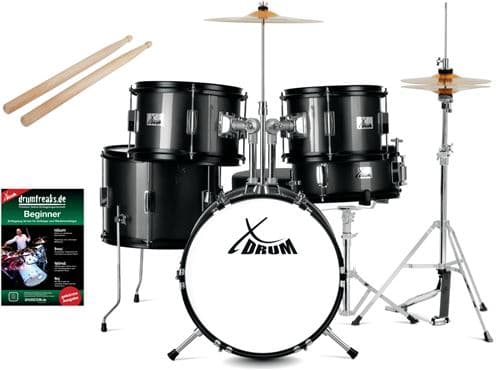 XDrum Session Junior Pro Set de batterie Black (4-9 ans)
