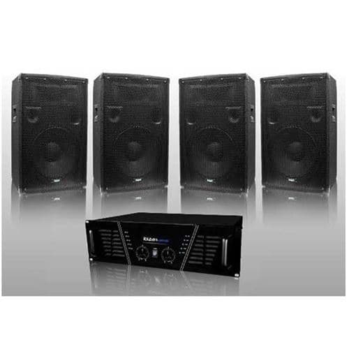 Ibiza Sound Sono DJ ampli 1600 W + 4 HP 600W DJ-675-S