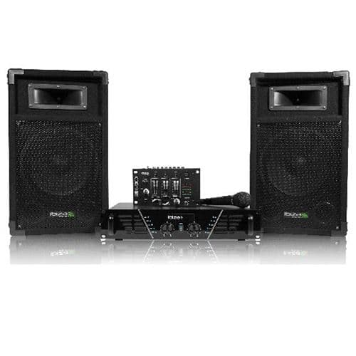 Ibiza Sound sono DJ300N 480W + table de mixage + 2 HP + mic