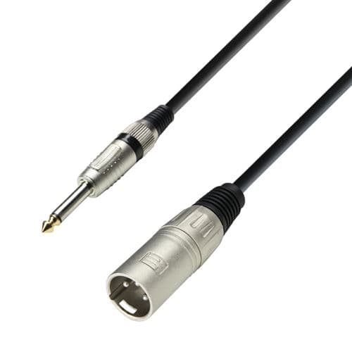 Adam Hall K3MMP0600 Câble Micro XLR mâle vers Jack 6,35 mm mono