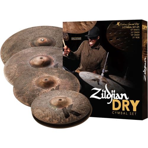 Zildjian K Custom Dry set de 4 cymbales 14, 16, 18 et 21 pouces