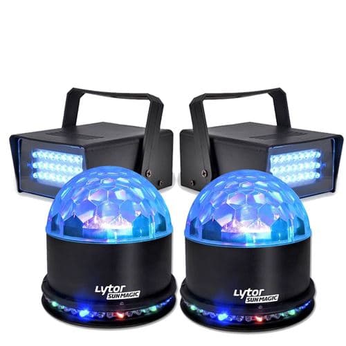 Lytor FIESTA 2 SUNMAGIC + 2 LED STROBE BLANC