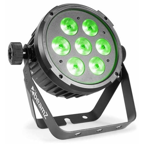 BEAMZ BT270 FlatPAR, 7x LED RGBW, 6W par LED avec Télécommande