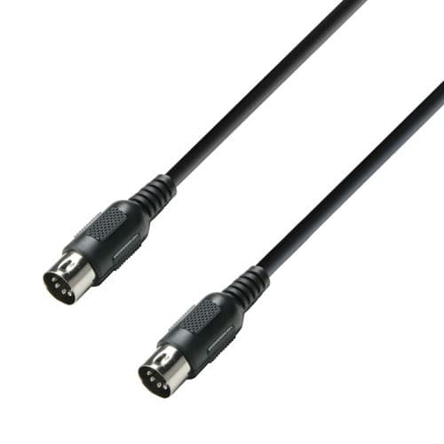 Adam Hall K3MIDI0300BLK Câble Midi noir