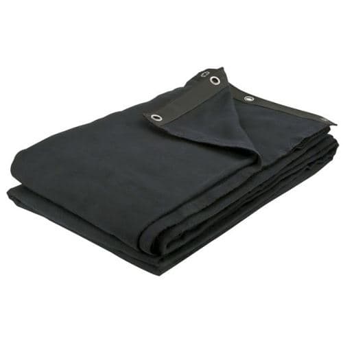 Showtec Dekomolton Backdrop toile de fond 6x3 m, noir