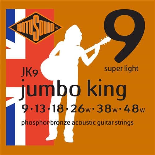 Rotosound JK9 Jumbo King Phosphor Bronze Super Light 9-48